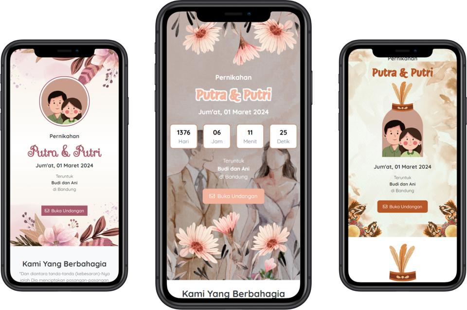 Undangan Pernikahan Digital: 4 Alasan Kenapa Lebih Hemat, Stylish, dan Ramah Lingkungan